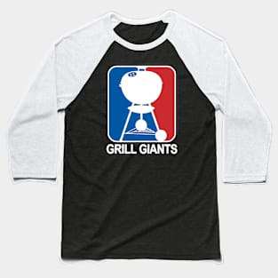 80's GrillGiant White text T-Shirt Baseball T-Shirt